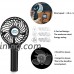 CFZC Newest Mini Personal Rechargeable Handfans USB Battery Operated Electric Personal Fans for Home Desktop Travel and Outdoor 18650 Battery USB Cord included(color Black) - B07BGWPX6H